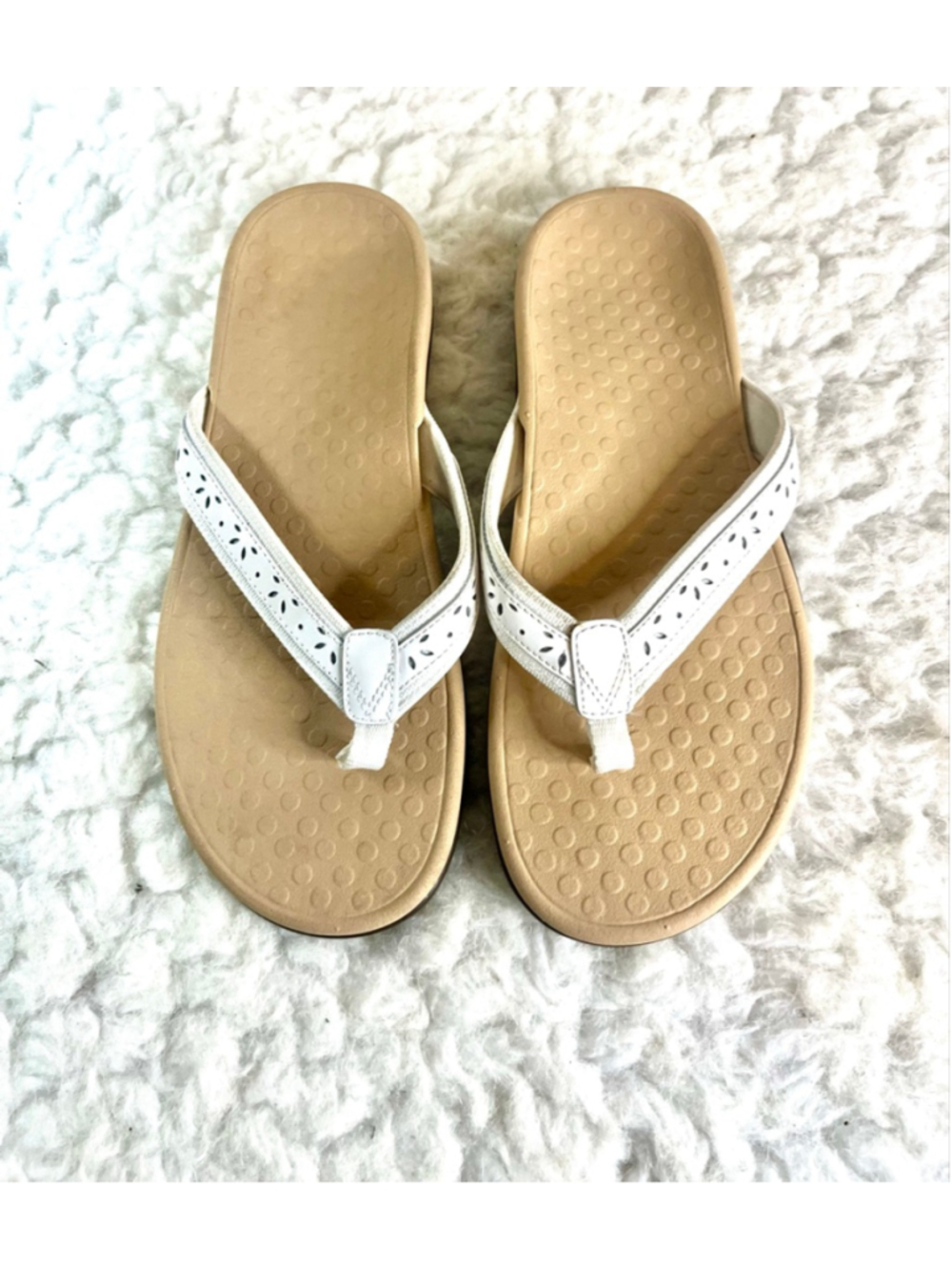 Vionic Casandra orthotic white leather sandals women size 10 - Picture 7 of 7